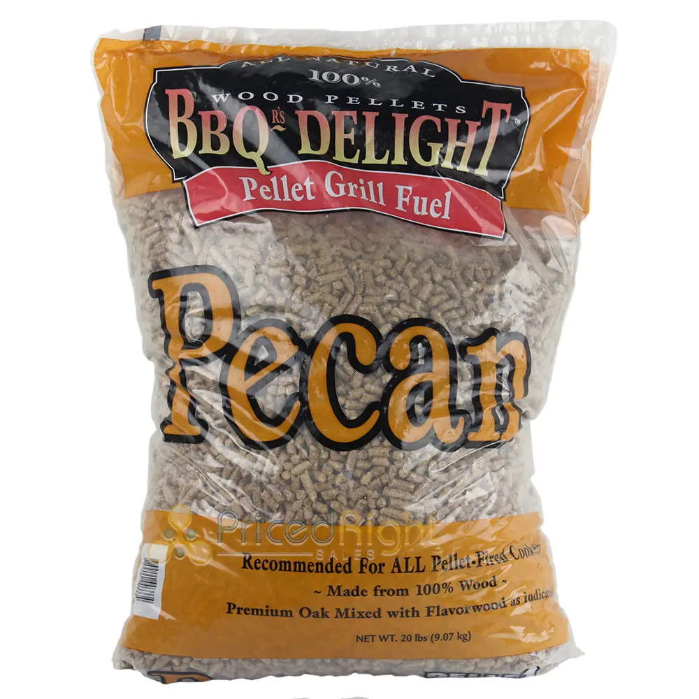 Bbqr's Delight Pecan Flavor Bbq Wood Pellets Grill Fuel 20 Lb Bag All Natural 1