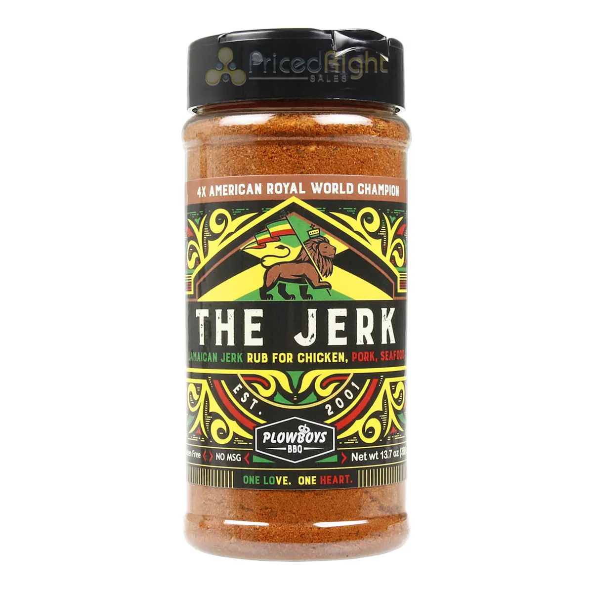 Plowboys 13.7 Oz The Jerk Rub Jamaican Jerk Seasoning For Chicken Pork & Seafood 1
