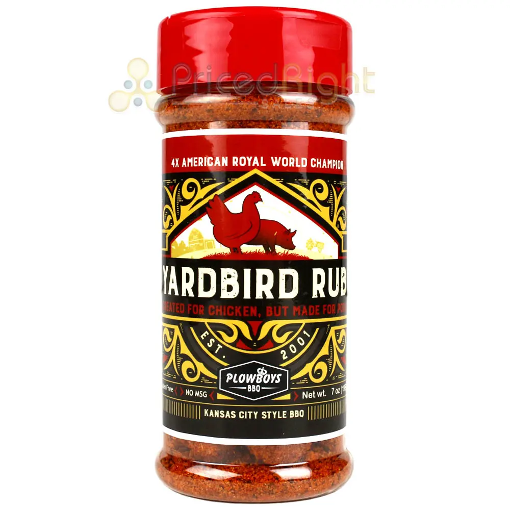 Plowboys Yardbird Seasoning Rub 7 Oz. Bottle Award Winning Barbeque Spice Rub 1