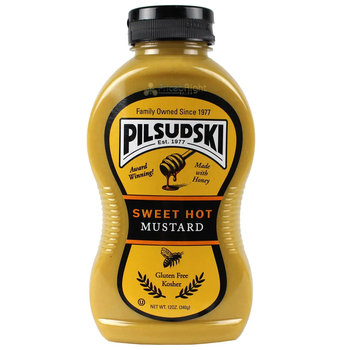 Pilsudski Sweet Hot Mustard With Honey 12 Oz Gluten Free And Kosher 1