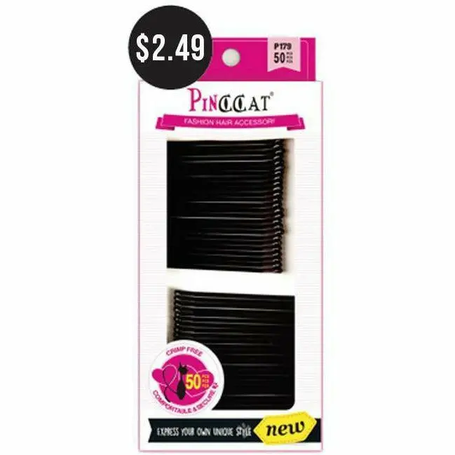 Pinccat: 50 2 1/3" Flat Bobby Pins- P179 1