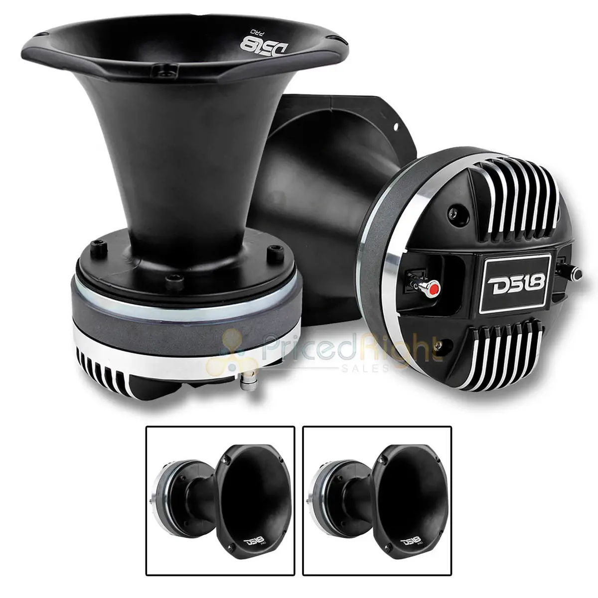 2 Pack Ds18 2" Compression Drivers Aluminum Horn 8 Ohm 450 Watts Max Pro-Dkh1 1