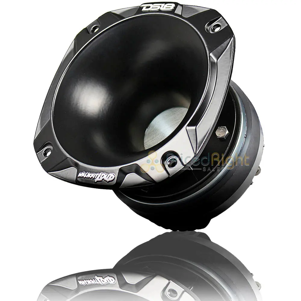 Ds18 2" Vc Compression Driver 8 Ohm Shallow Mount Aluminum Horn Black Pro-Dkh1s 1