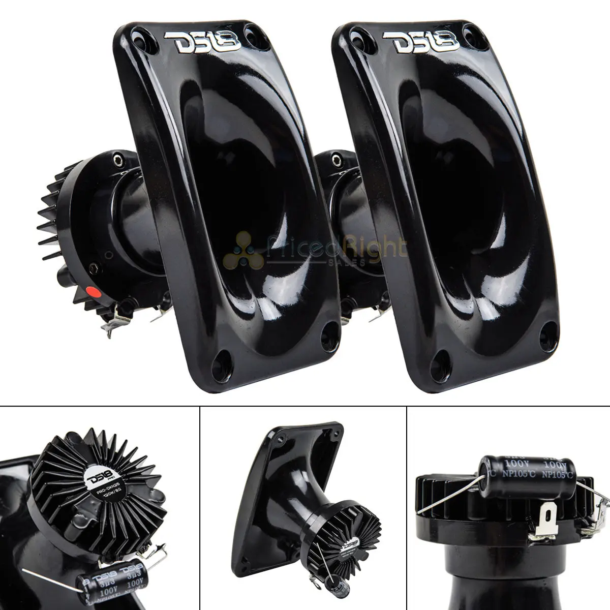 2 Ds18 Pro-Dkn25 1" Super Drivers With Horn Compression Drivers Tweeters 8 Ohm 1