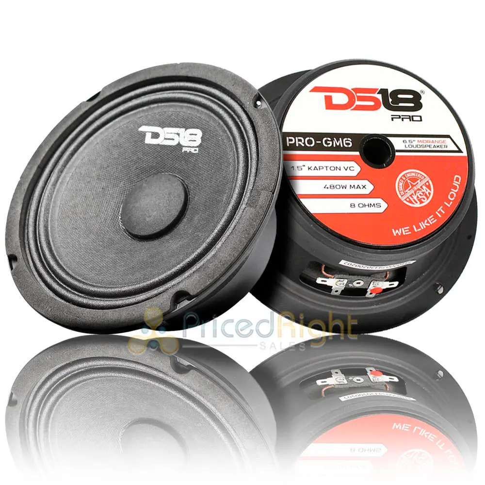 Ds18 Pro-Gm6 6.5 Inch Classic Midrange Loud Speakers 8 Ohms 480 Watts Max 2 Pack 1