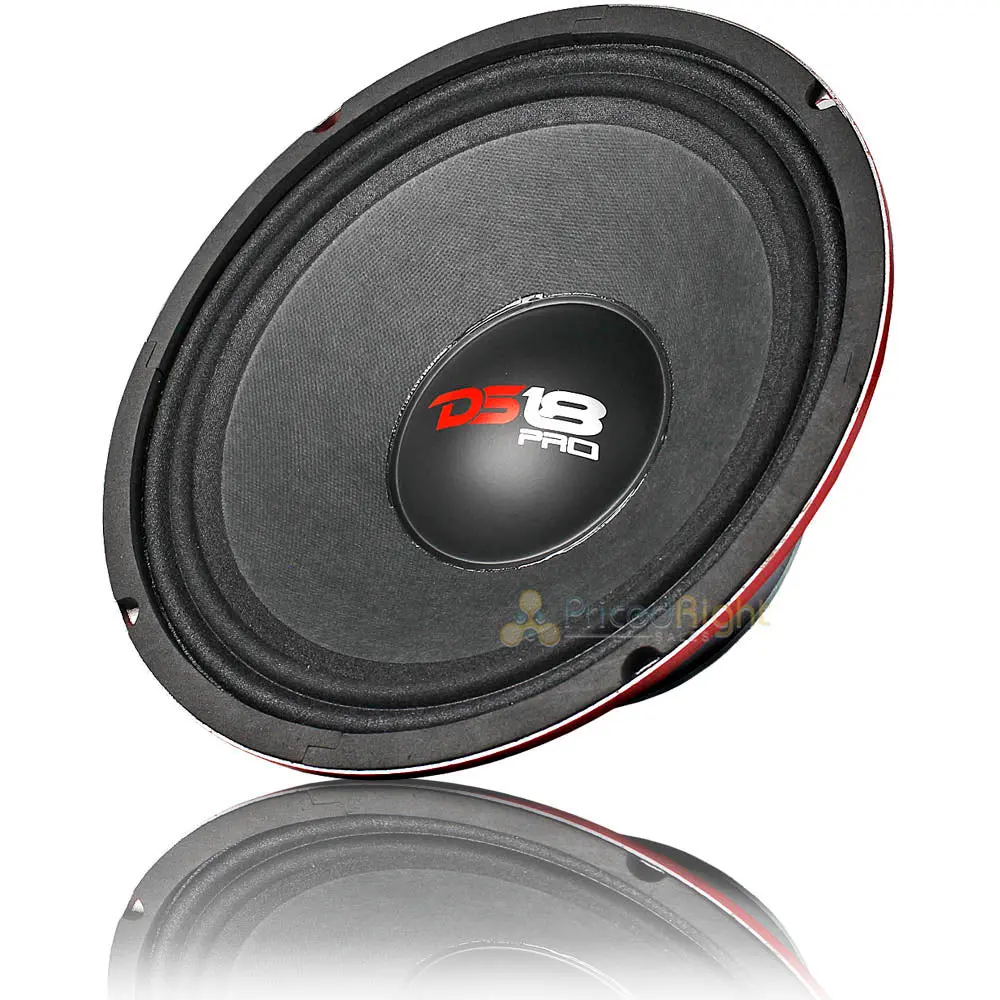 Ds18 10" Midrange Speaker 600 Watts Max Power 4 Ohm Car Audio Pro-X10.4M 1