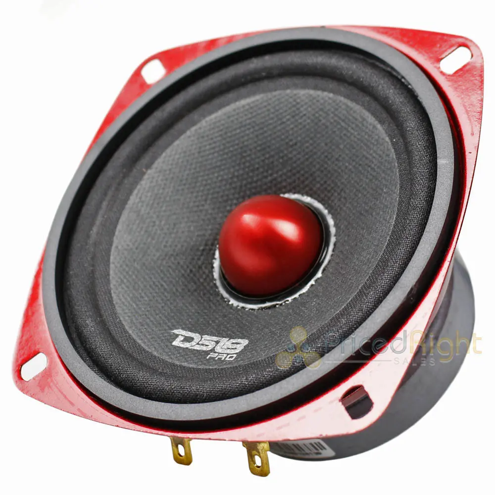 1 Ds18 Pro-X4.4Bm 200W Max 4" Midrange Speaker Loudspeaker With Bullet 4 Ohm 1