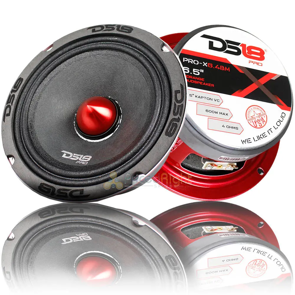 2 Ds18 Pro-X6.4Bm 500W Max 6.5" Midrange Speakers Loudspeaker With Bullet 4 Ohm 1