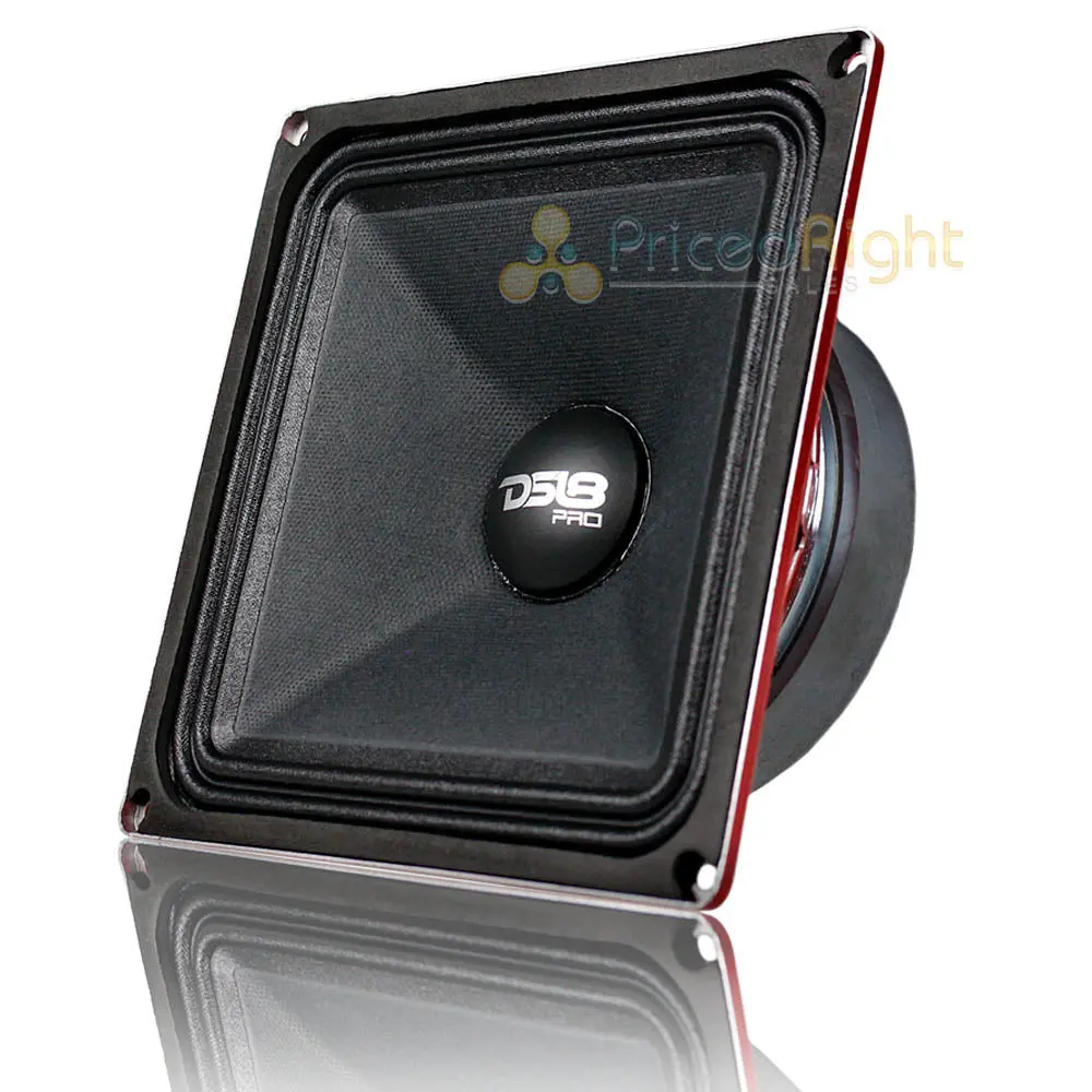 Ds18 Pro-X6.4Msq 6.5" X 6.5" 500 Watt 4 Ohm Black Square Midrange Loudspeaker 1
