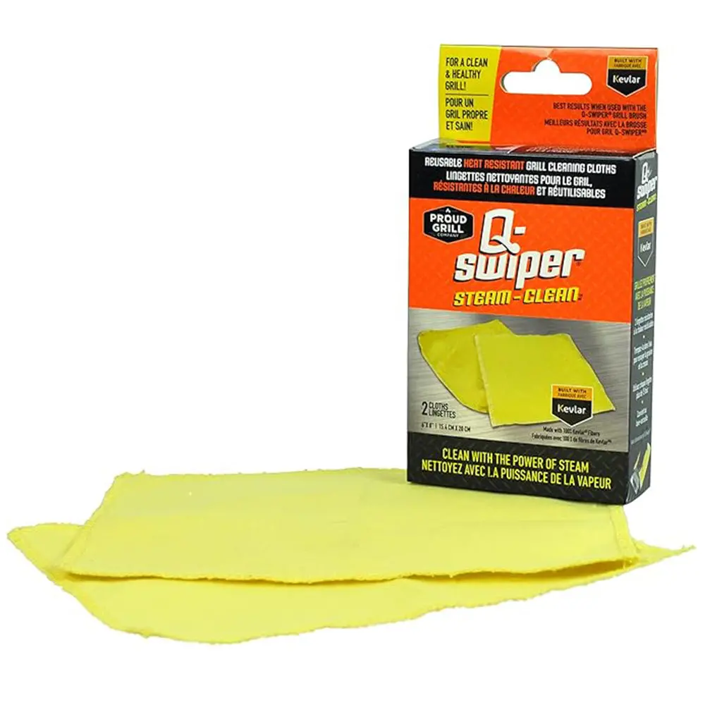 Proud Grill Q-Swiper Steam Clean Cloths 2 Pack Refill Heat Resistant 2020In 1