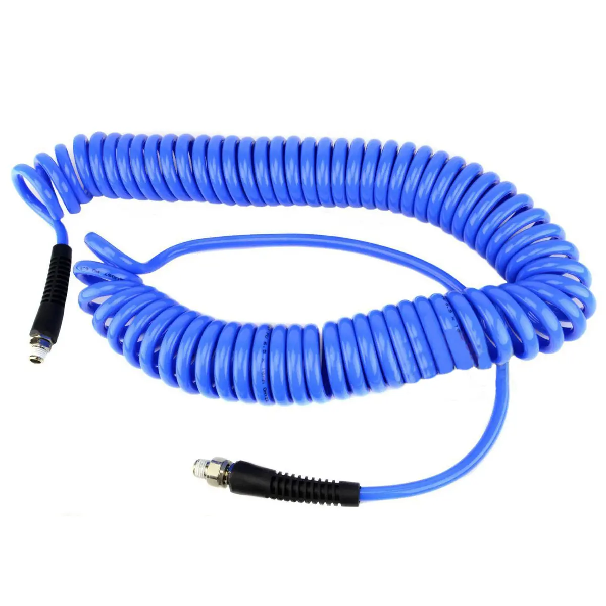 Prevost 1/4" X 26' Blue Spiral Coil Compressed Air Hose Polyurethane Pus268 1