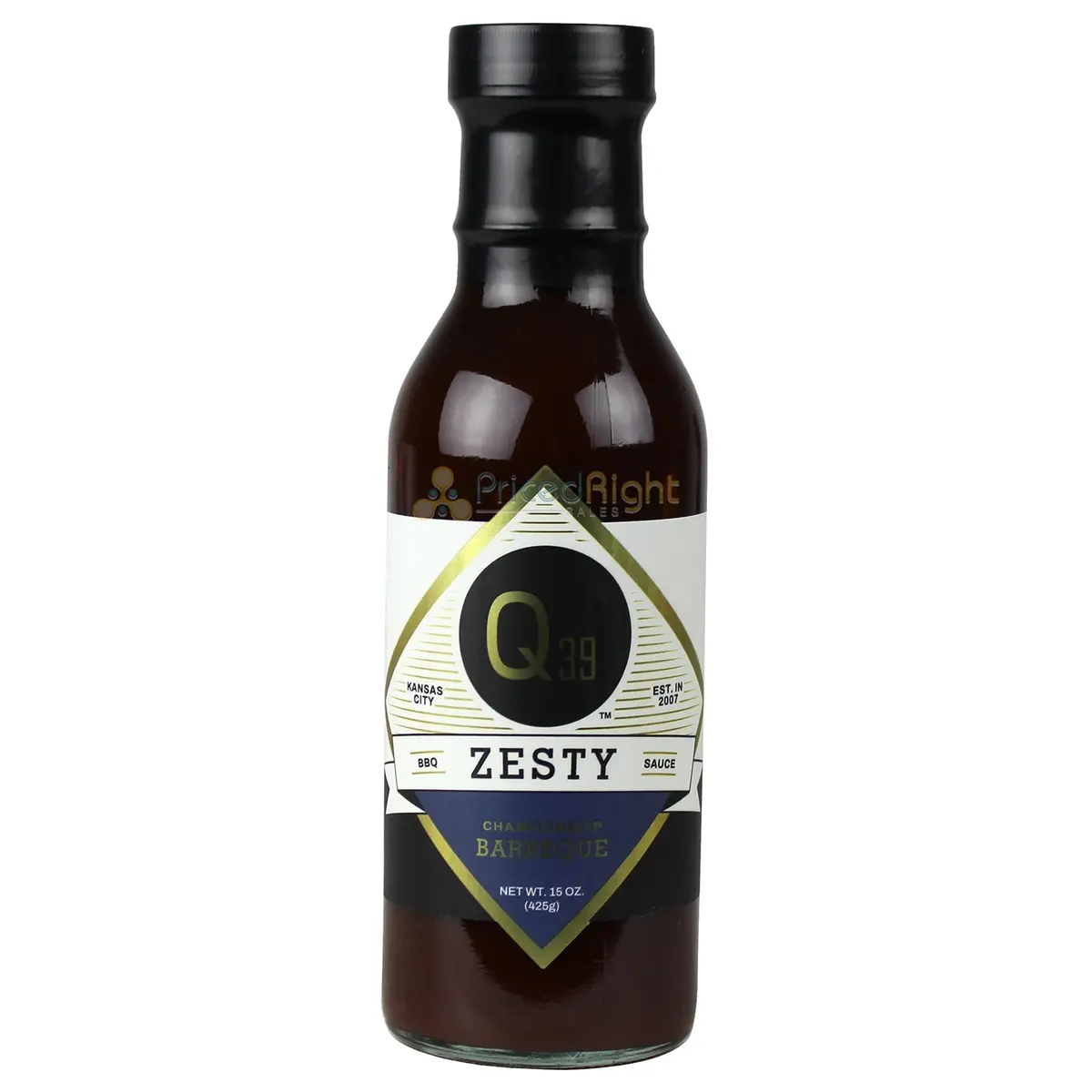 Q39 Zesty Bbq Sauce Gluten Free Award Winning Recipe For Pork Dishes 15 Ounces 1