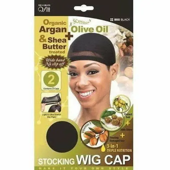 Qfitt: Organic 3-In-1 Triple Nutrition Stocking Wig Cap 1