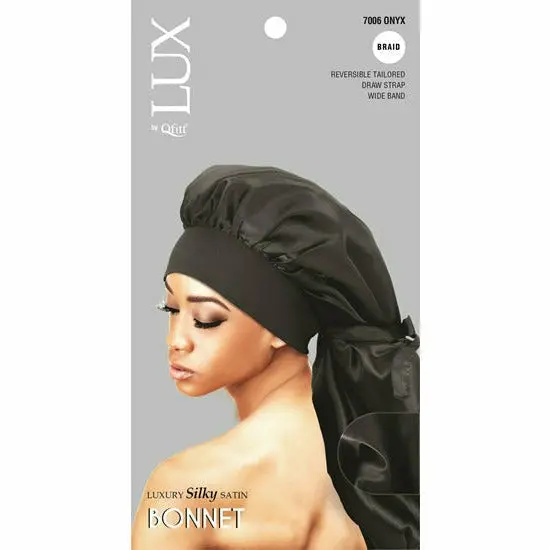 Lux By Qfitt: Luxury Silky Satin Braid Bonnet 1