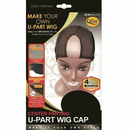 Qfitt: Center Parting U-Part Wig Cap #5013 1