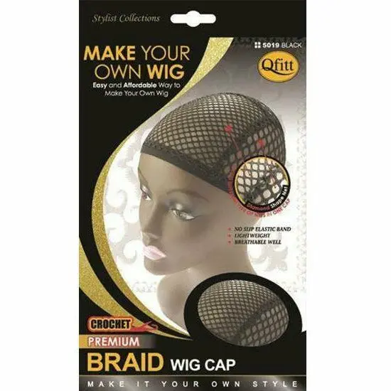 Qfitt: Crochet Premium Braid Wig Cap #5019 1