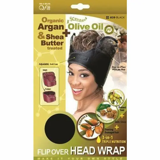 Qfitt: Organic 3-In-1 Triple Nutrition Flip Over Head Wrap #839 1
