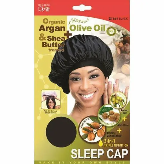 Qfitt: Organic 3-In-1 Triple Sleep Cap 1