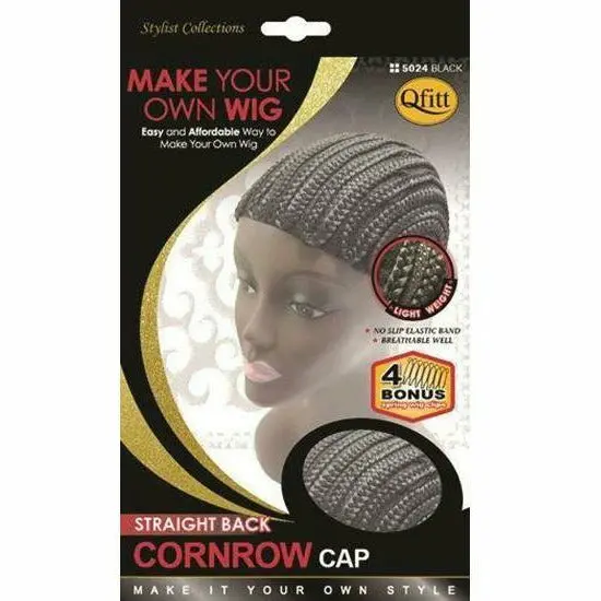 Qfitt: Straight Back Cornrow Cap #5024 1