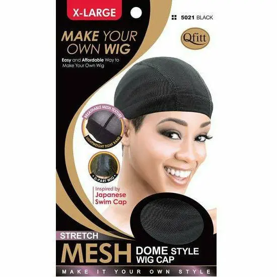Qfitt: Stretch Mesh Dome Style Wig Cap- Xl #5021 1