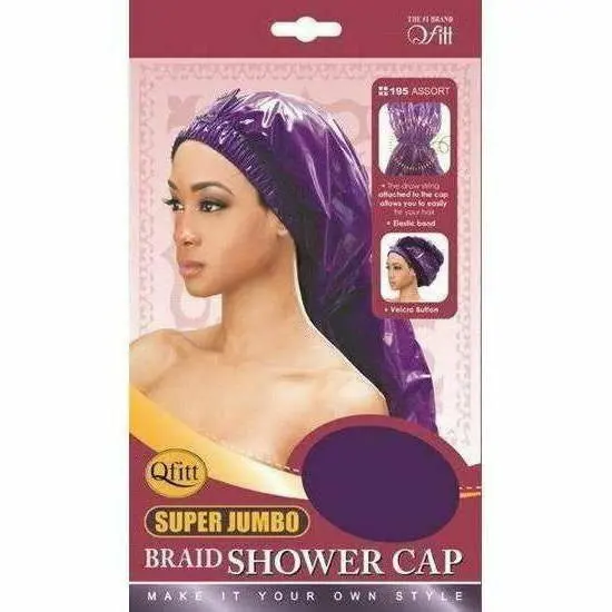Qfitt: Super Jumbo Braid Shower Cap 1