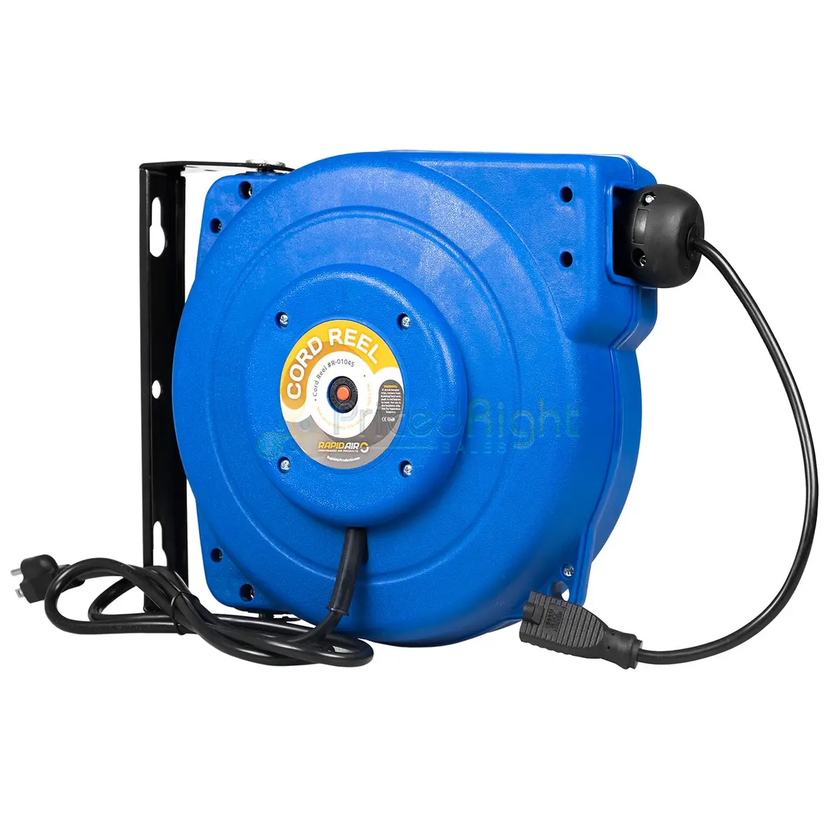 45 Ft Retractable Extension Cord Reel Heavy Duty 16/3 Sjtw Mountable R-01045 1