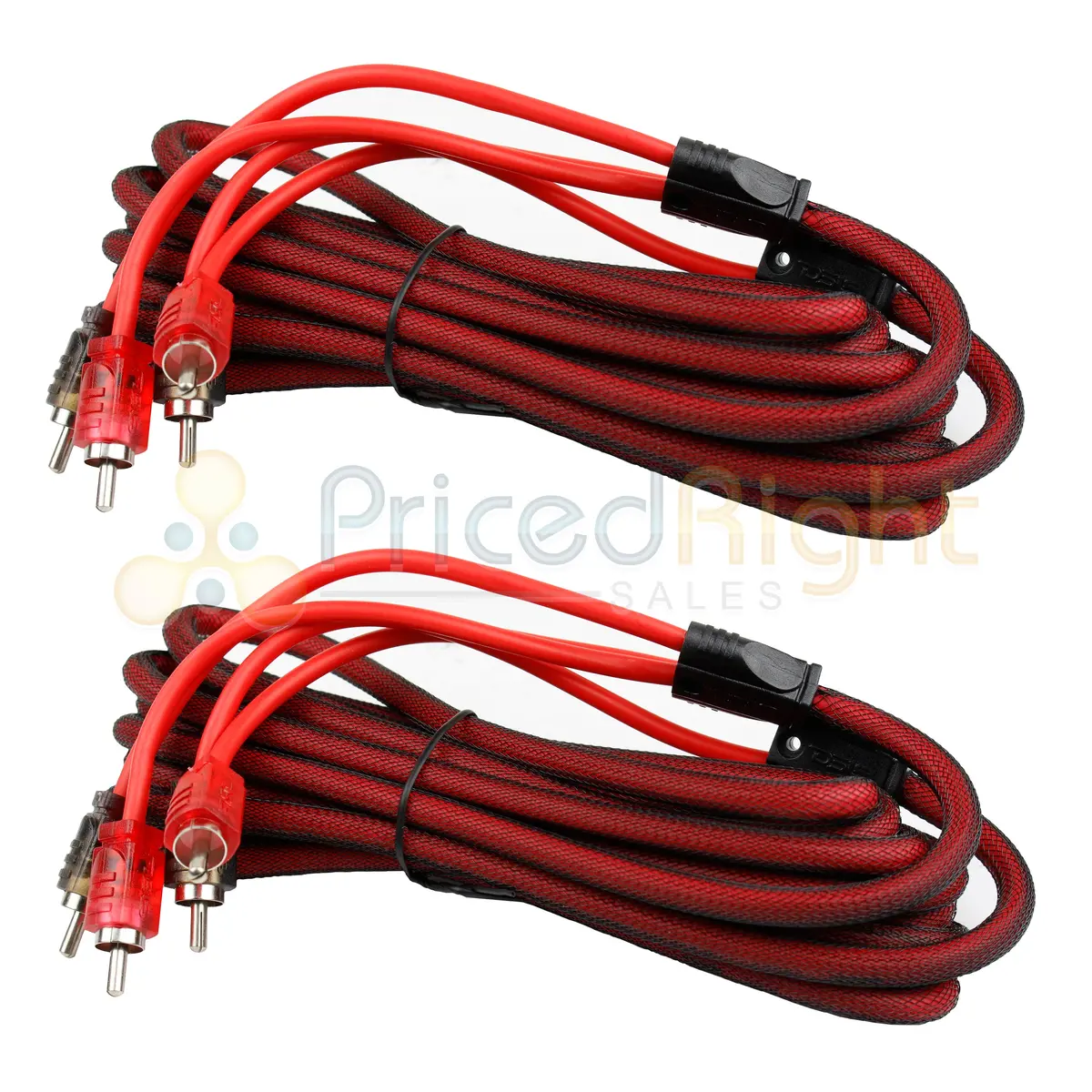 2 Pack 12Ft Rca Cable Ofc Interconnect Ds18 R12 Competition Rated Performance 1
