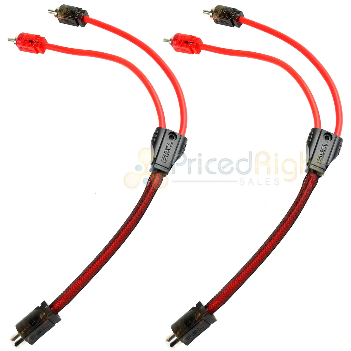 2 Pack 1 Female 2 Male Rca Splitter Cable Audio Competition Rated Ds18 R1f2m 1