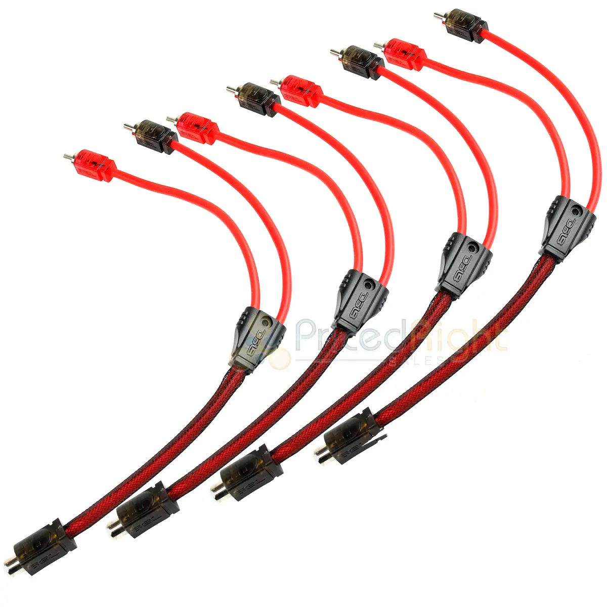 4 Pack 1 Female 2 Male Rca Splitter Cable Audio Competition Rated Ds18 R1f2m 1