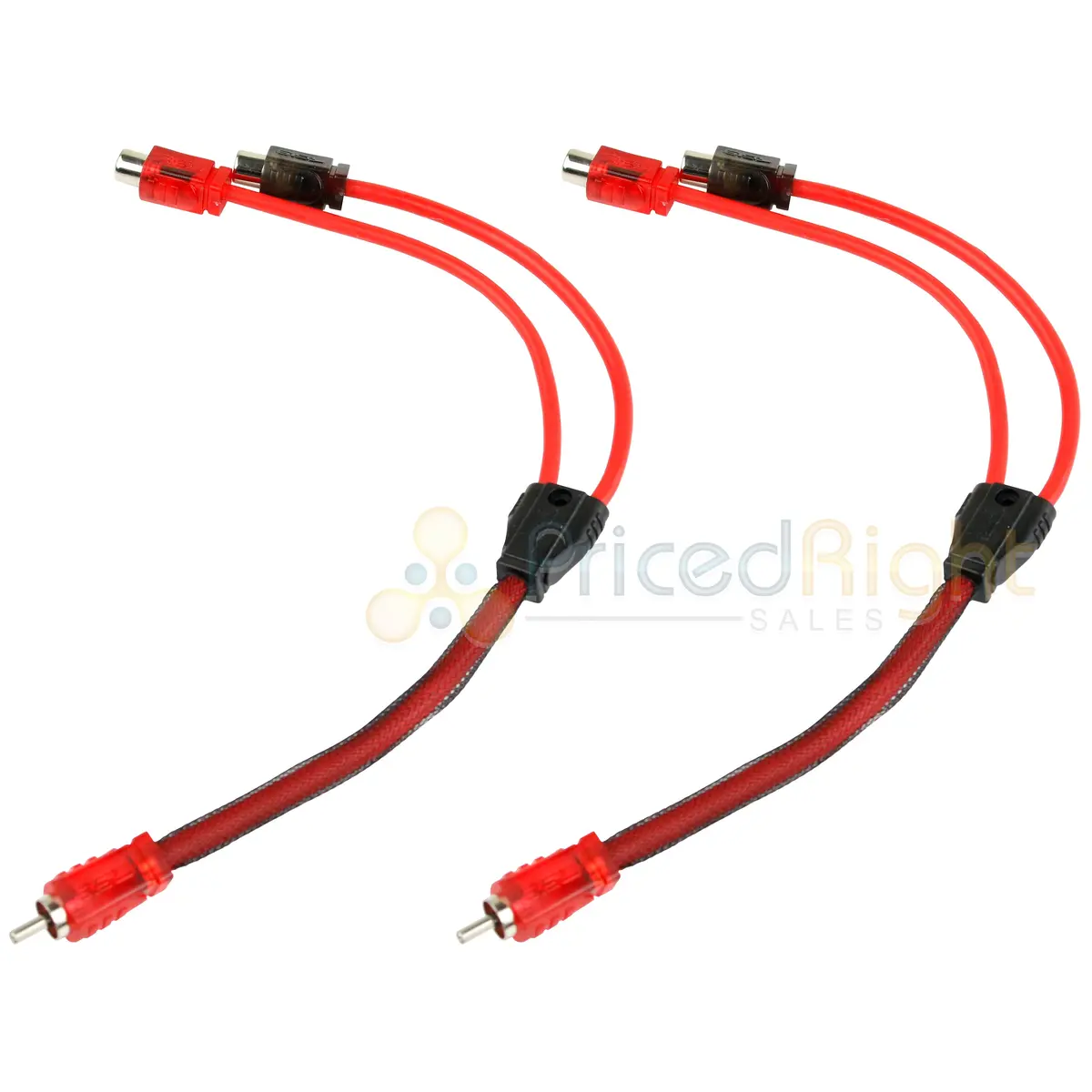 2 Pack 1 Male 2 Female Rca Splitter Audio Cable Competition Rated Ds18 R1m2f 1