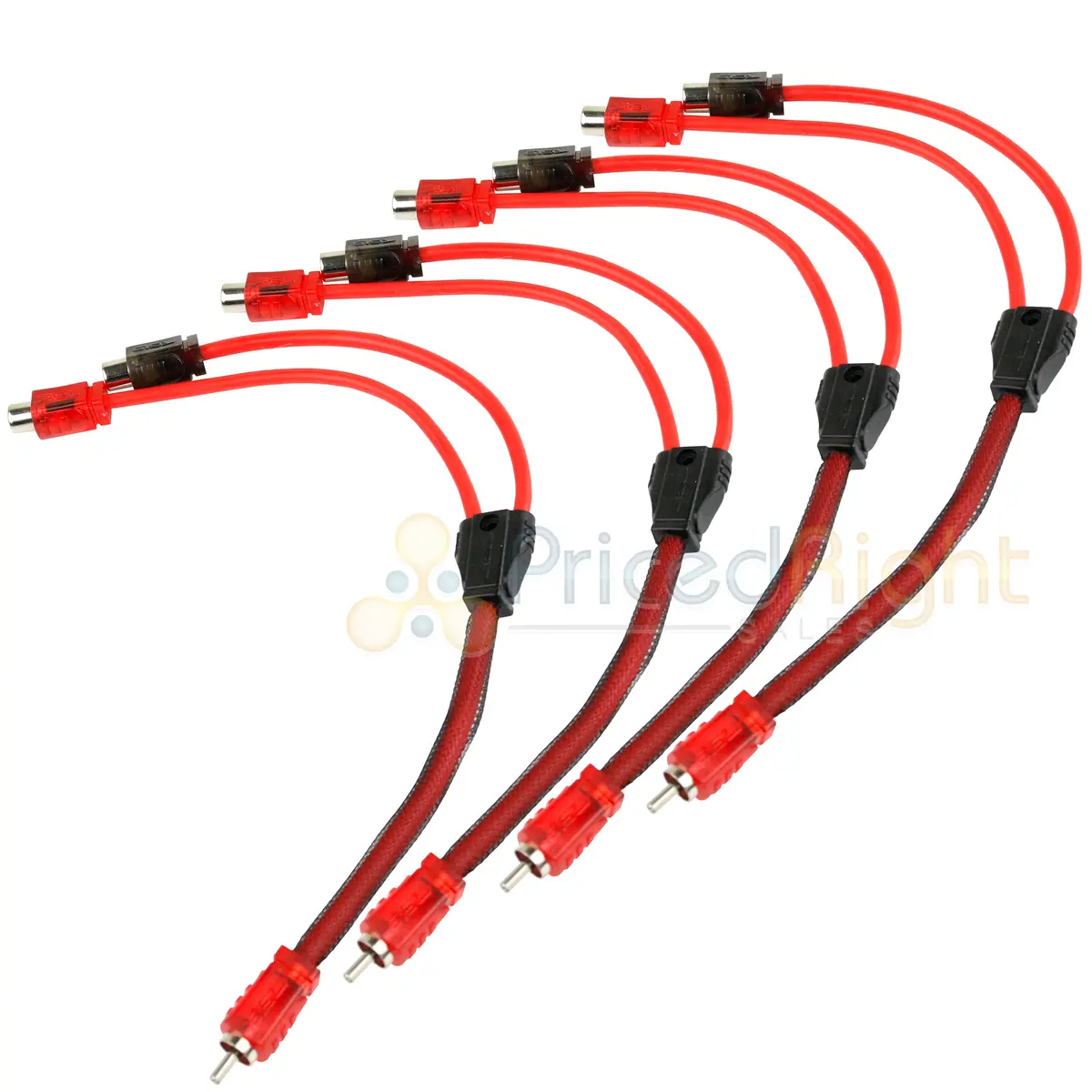 4 Pack 1 Male 2 Female Rca Splitter Audio Cable Competition Rated Ds18 R1m2f 1