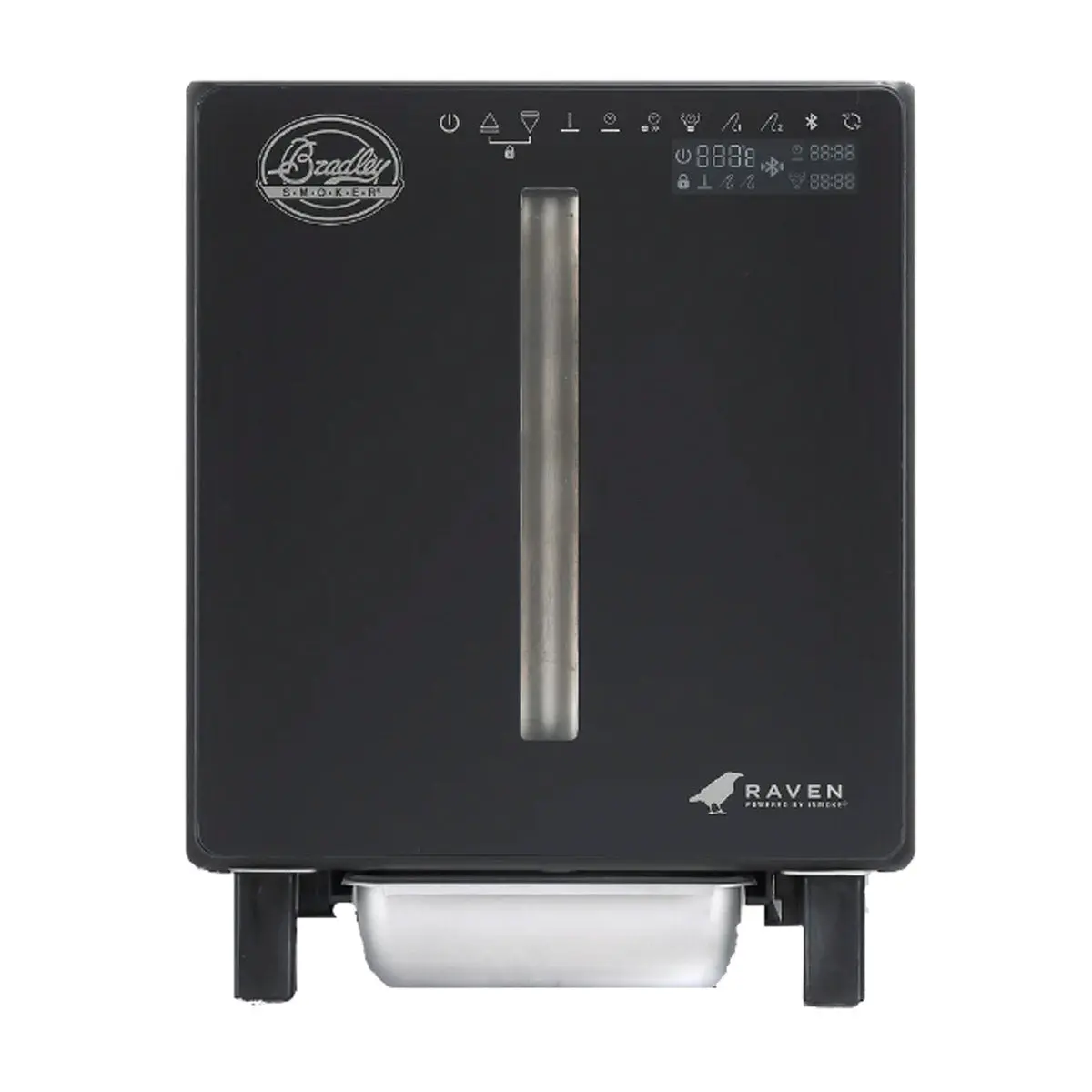 Bradley Smoker Raven 4 Rack Electric Smoker Bluetooth Controlled Bs1120bt Black 1