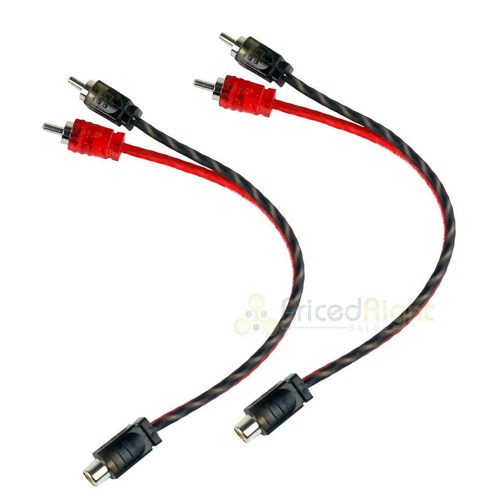 2 Rca1f2m Ds18 Rca Splitters 1 Female To 2 Male Y Connector Car Home Audio Cable 1