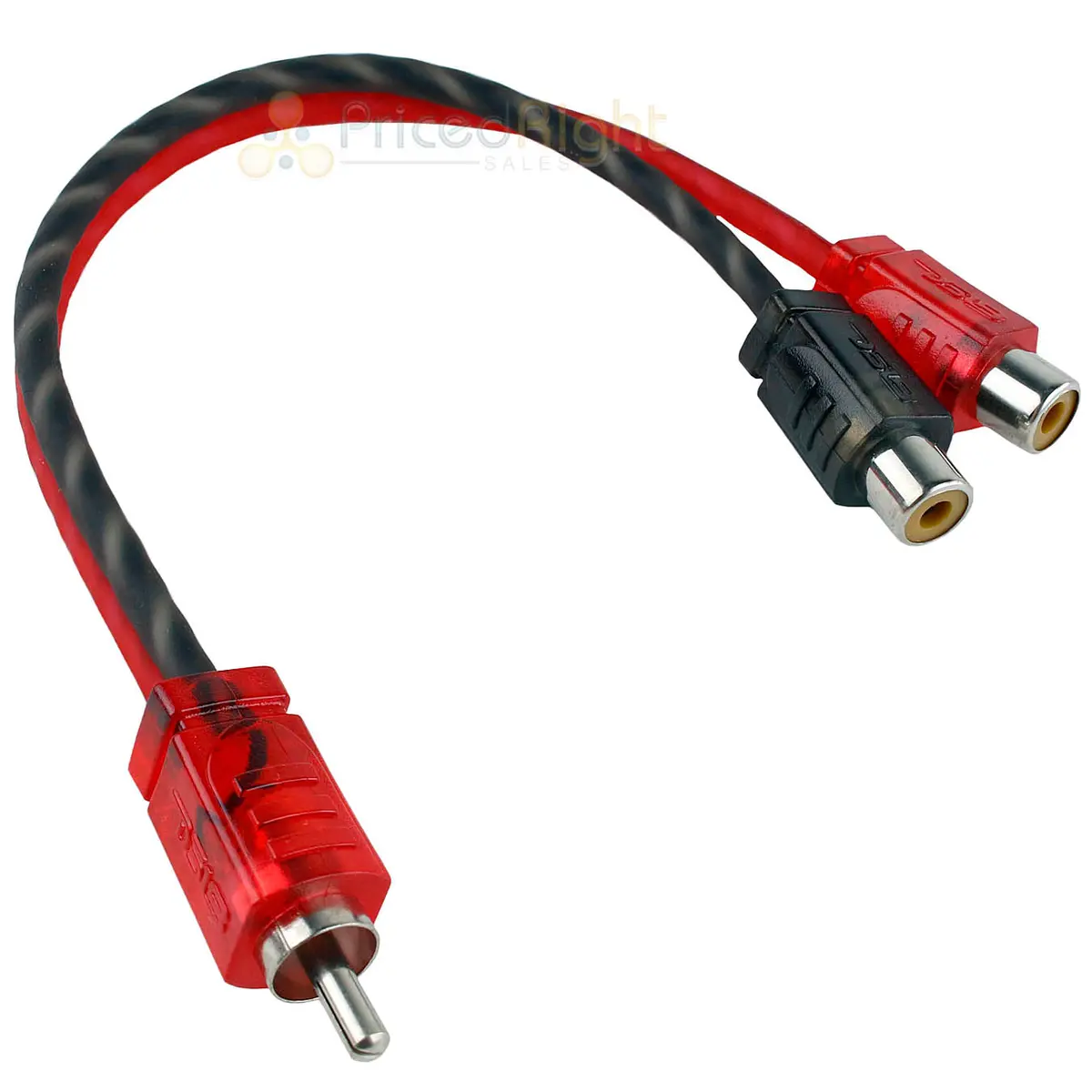 Ds18 Rca Splitter 1 Male To 2 Female Y Connector Car Home Audio Cable Rca1m2f 1