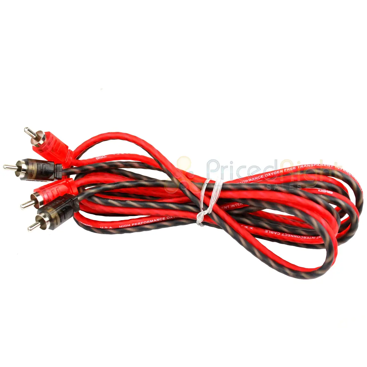 Ds18 6 Ft 2 Channel Shielded Twisted Interconnect Rca Audio Cable Amp Rca6ft 1