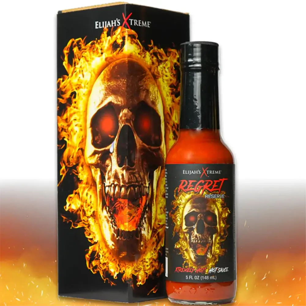 Elijah's Xtreme Gourmet Sauces Regret Reserve Hot Sauce 5 Oz Carolina Reaper 1