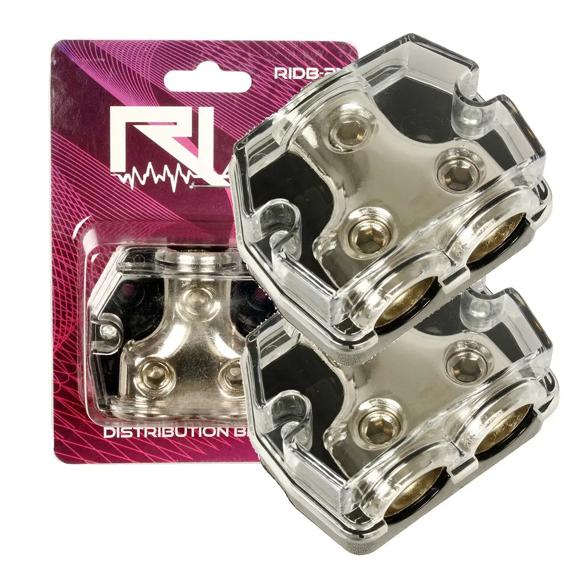0 Gauge Distribution Block 0 4 Gauge Out Car Audio Power Ground Ri Audio 2 Pack 1