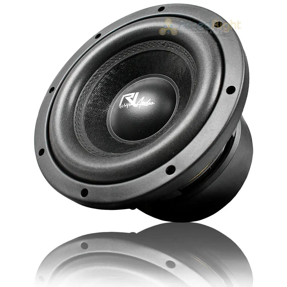8" Ri Audio Subwoofer 1000W Peak Power Dual 4 Ohm Energy Series Single Car Audio 1
