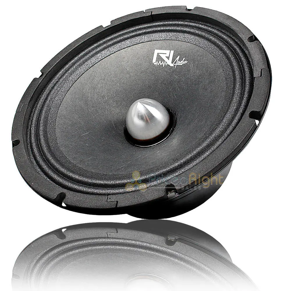 Ri Audio 8" Midrange Speaker 500 Watts Peak 250 Watts Rms 4 Ohm Single Car Audio 1