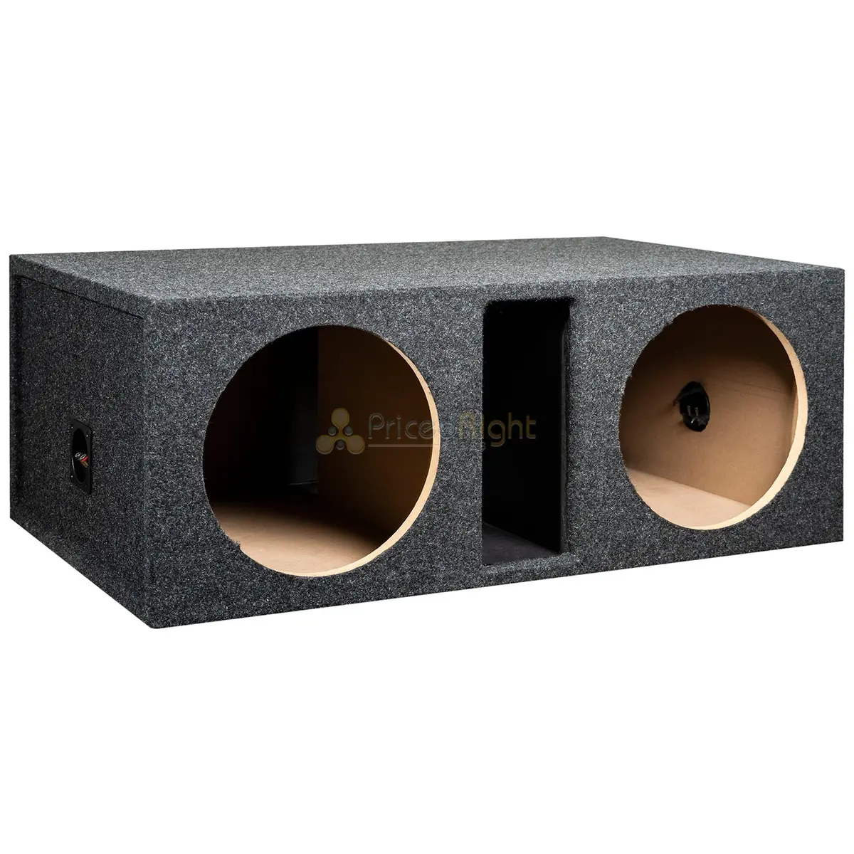 Dual 10" Ported Subwoofer Box Enclosure 3/4" Mdf Vented Sub Box Ri Audio Carpet 1