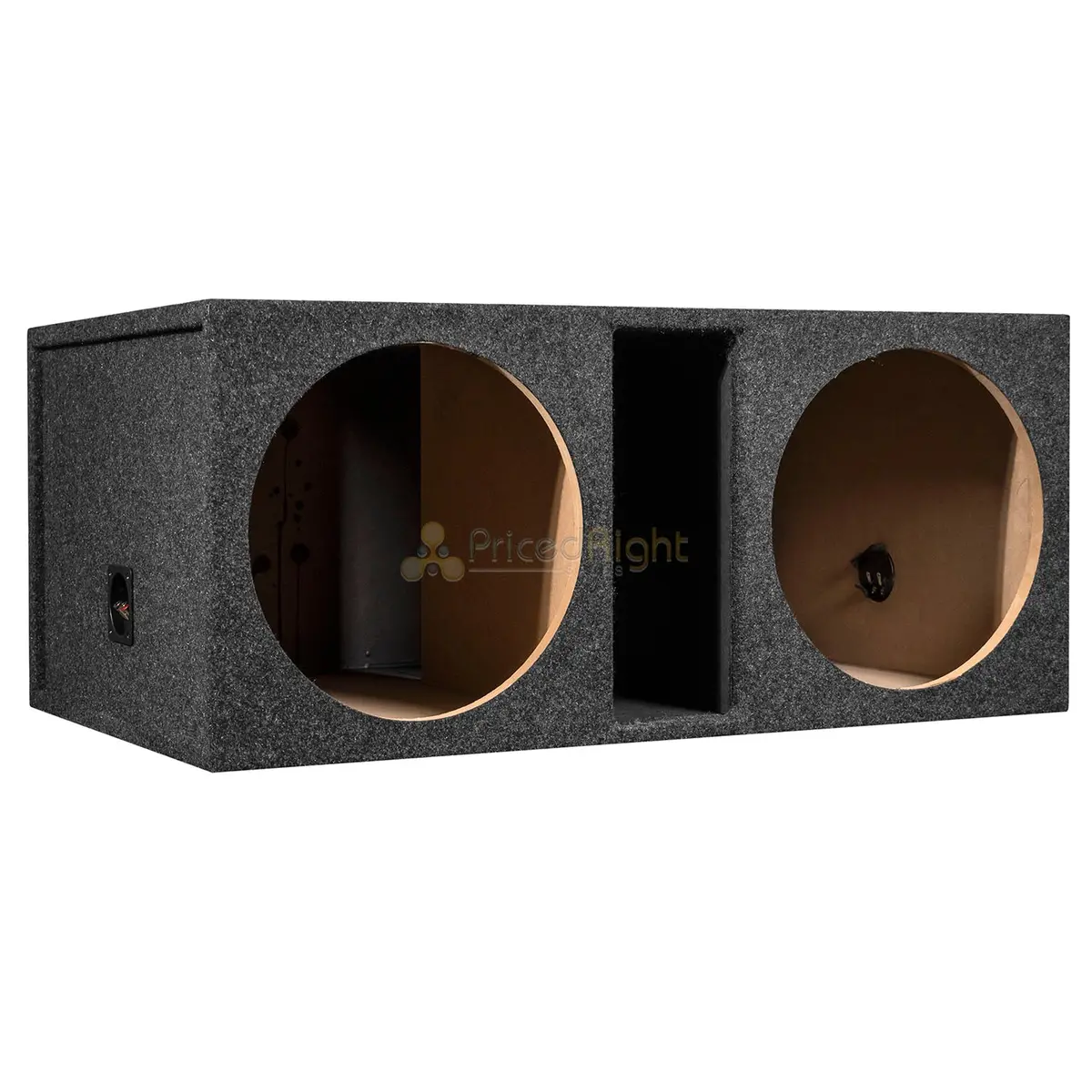 Dual 15" Ported Subwoofer Box Enclosure 3/4" Mdf Vented Sub Box Ri Audio Carpet 1