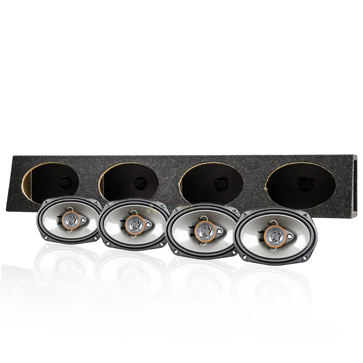 Ri Audio 4 Terminal 6"X9" Speaker Box & 4X As29 6"X9" 500W Full Range Speakers 1