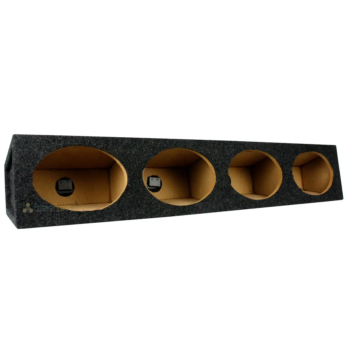 Ri Audio Quad 6" X 9" Speaker Wedge Subwoofer Box With 3/4" Mdf Construction 1