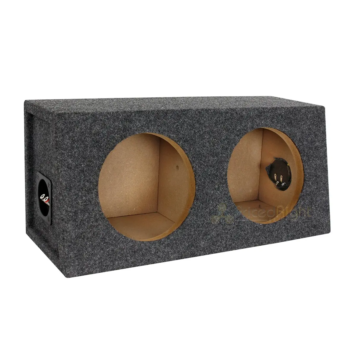 Dual Sealed 8 Inch Subwoofer Speaker Enclosure Box Charcoal Carpet Ri Audio 1