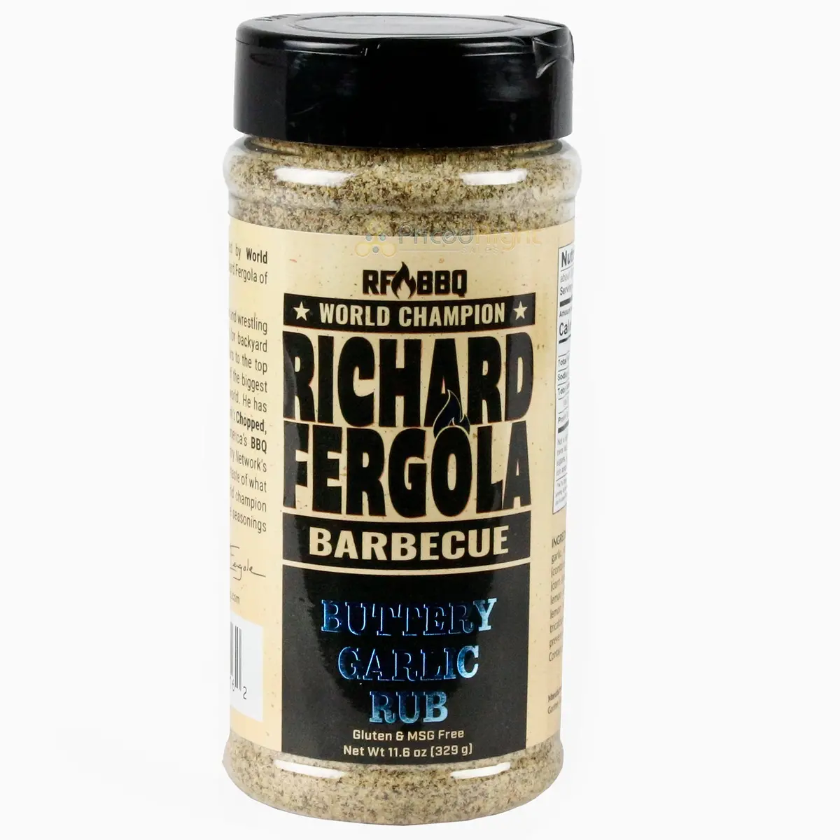 Richard Fergola Barbecue Buttery Garlic Rub 11.6 Oz Gluten And Msg Free 1