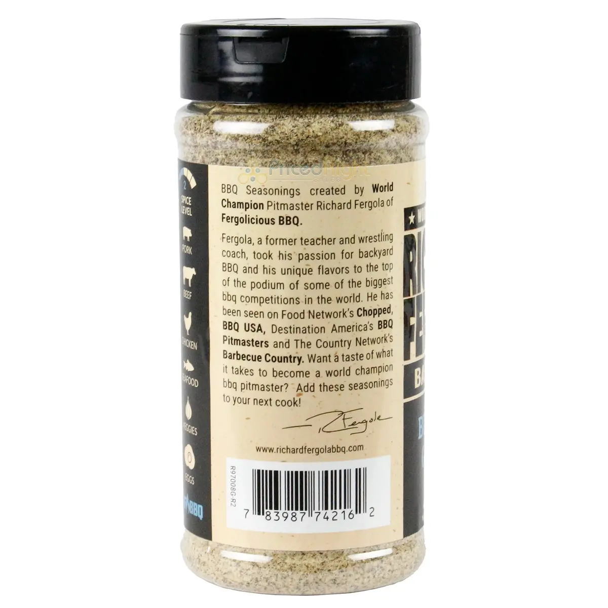 Richard Fergola Barbecue Buttery Garlic Rub 11.6 Oz Gluten And Msg Free 2