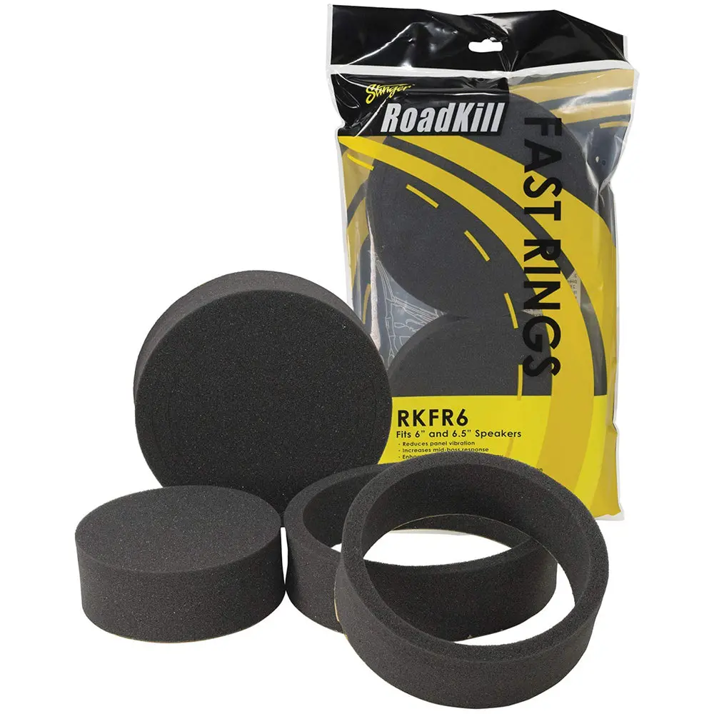 Stinger Roadkill 3 Piece Foam Fast Rings For 6" And 6.5" Inch Speakers Rkfr6 1