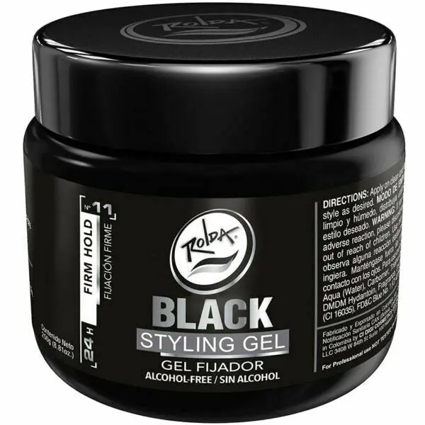 Rolda: Black Hair Styling Gel 8Oz 1