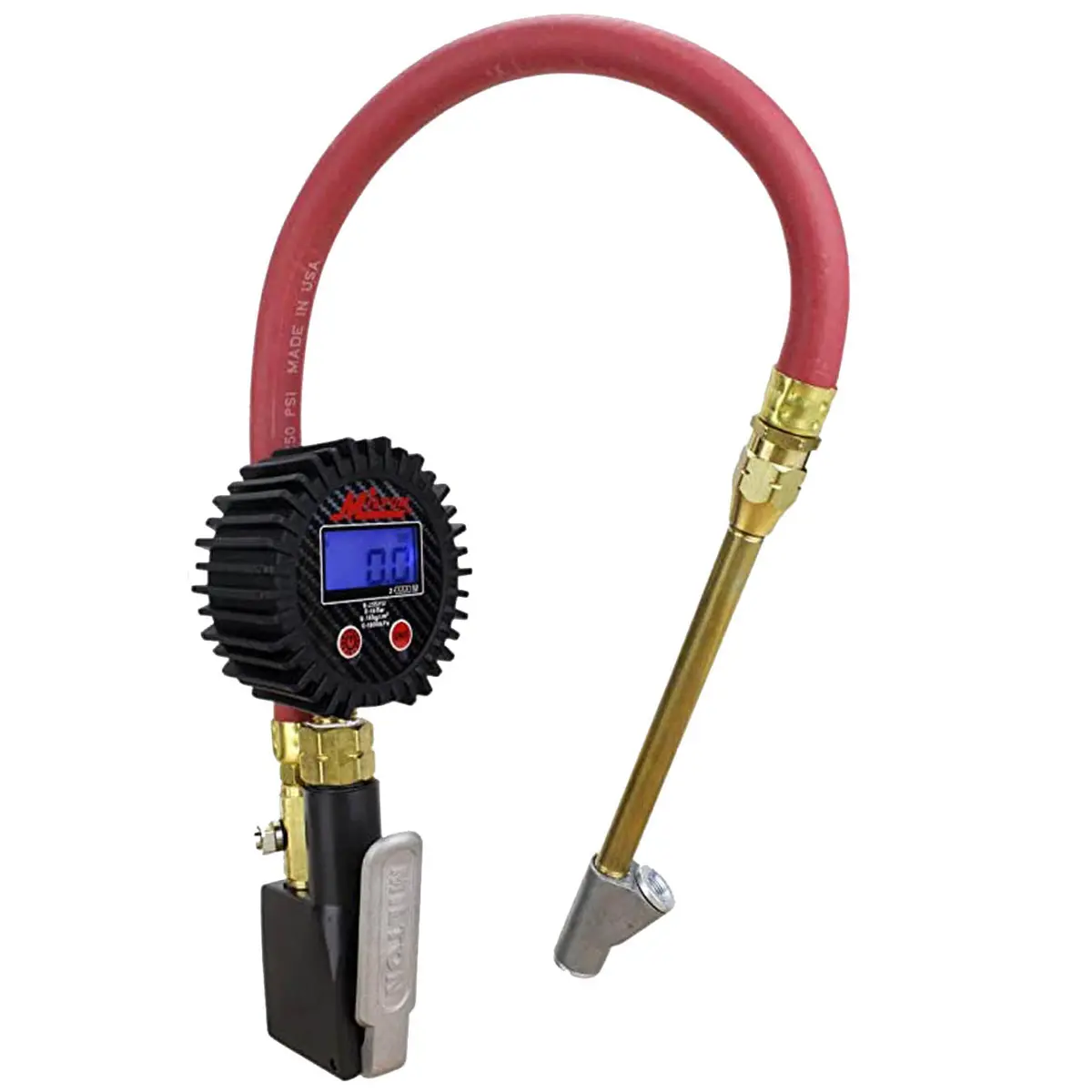 Milton Compact Digital Inflator Gauge 0-255 Psi Straight Head Air Chuck S-531 1