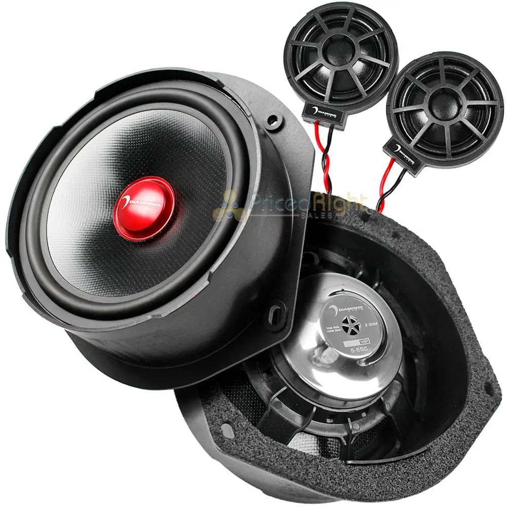 Diamond Audio 6.5" Speakers Complete Replacement Kit For Tesla Model S Specific 1